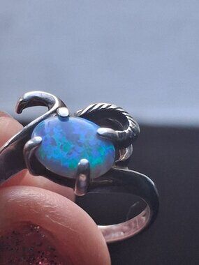 Blur Fire Opal Ring size 13 W